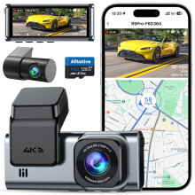 Alltotive 4K Dash Cam Front and Rear 2.5K, 5G WiFi