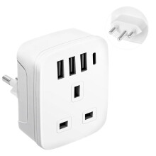 UK to Swiss Plug Adapter,SHUOMAO UK to Switzerland