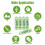 CICMOD AAA Rechargeable Batteries Ni-MH Solar Ligh 6