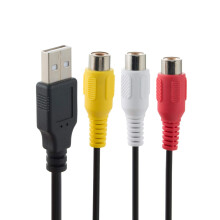 baolongking USB to 3RCA Cable, USB Male to 3 RCA M