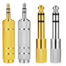 YHTCC 4 PCS Headphone Jack Adapters,3.5mm to 6.35m