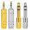 YHTCC 4 PCS Headphone Jack Adapters,3.5mm to 6.35m 1