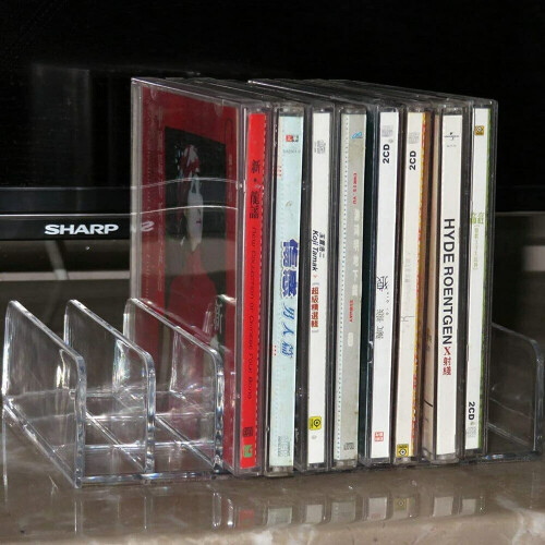AUXPhome Clear Acrylic DVD/CD Storage Box CD Holde