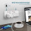 PARTH 3m Extension Lead Surge Protection 2 Gang Pl 3