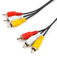 DAJING 3 xRCA Composite Cable 1m - 75-Ohm AV Male-