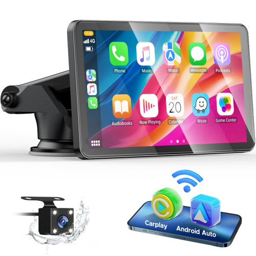 HOTPEAK Wireless Car Stereo for Apple Carplay with
