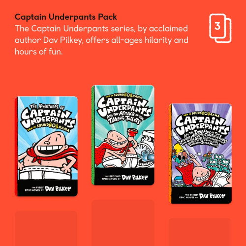 Yoto Captain Underpants Pack - 3 Kids Audiobook Ca 1