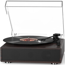 Record Player Built-in Stereo Speakers Vintage Tur