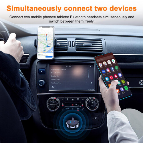 Car Bluetooth AUX Adapter, Bluetooth 5.4 Receiver 2