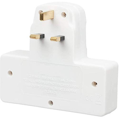 Status STATUS 2 Way Socket | 2 USB Port Cable Free Socket | S2W2USBCFS12 1
