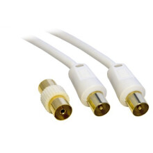 PC Arena Coaxial TV/AV Aerial Cable Male to Male 3