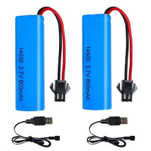Dhqkqg 2 Pcs 3.7V 800mah Li-Ion Battery, Rechargea