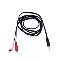 JZK 1.5M RCA to 3.5mm aux cable, speaker wire to R