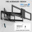 BONTEC Full Motion Wall Mount for 60–110 Inch TV, 2