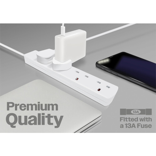 Eagle Four Gang Mains Power 13A Extension Socket t 2