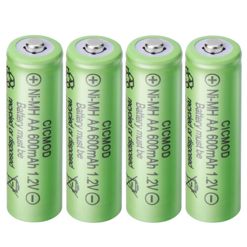 CICMOD AA Rechargeable Solar Light Batteries 4 Pac