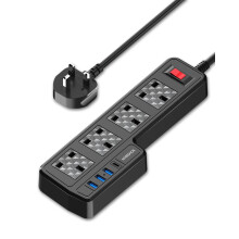 Extension Lead with USB Slots, 4 Way Surge Protect