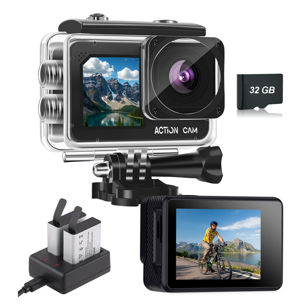 Nvgfelis Action Camera Fhd 1080P 16Mp With 32Gb Me 49284409