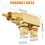 KUOQIY 2 PCS 90 Degree Right Angle RCA Splitter, R 2