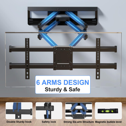 Suptek Full Motion TV Bracket for 32-84" TVs | 75/ 1