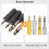 YHTCC 4 PCS Headphone Jack Adapters,3.5mm to 6.35m 4