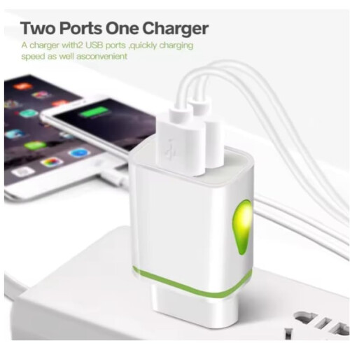 MOBIBAY Eu 2 Pin To Usb Travel Plug Adapter Charge 1