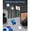 Extension Lead with USB Slots, 4 Way Surge Protect 5