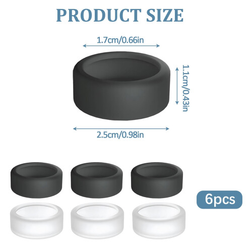 Times Mark 6PC Silicone Ring Cover Compatible with 1