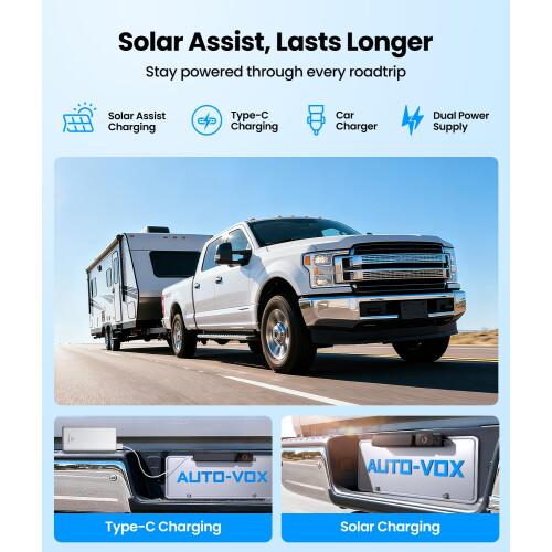 AUTO-VOX 2 Solar Wireless Reversing Camera Kit: Du 1