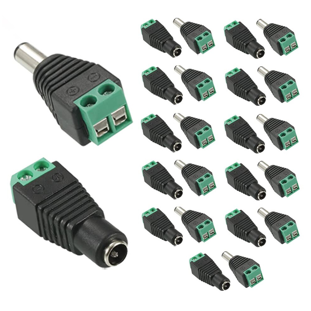 Avartek 12 Pairs 12V Male & Female Jack Connectors 52045073