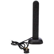 Pro Elec EXTENSION TOWER 10-GANG + NEON, BLACK
