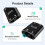 COOIDEA 3.5mm Stereo Audio Switcher - Support 1 In 3