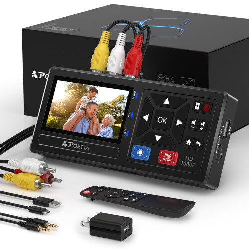 PORTTA VHS to Digital Converter, Video to Digital