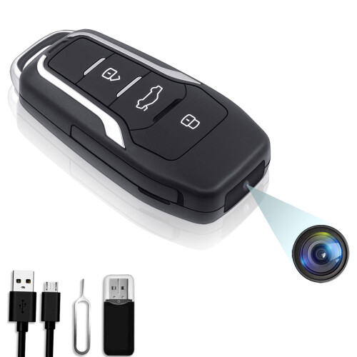 OTADUG Spy Camera Car key, 1080P Hidden Camera wit
