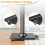 ELIVED Speaker Stands Pair for Sonos ERA100, Sonos 4