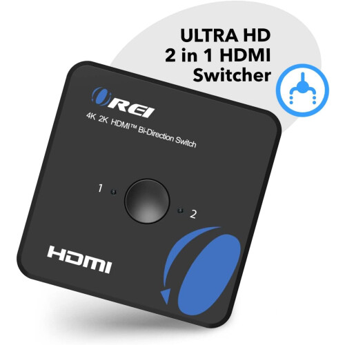 OREI 4K HDMI Splitter 1x2 – Duplicate/Mirror Displ 1