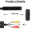 AV RCA to HDMI Converter for PC Laptop Composite C 6