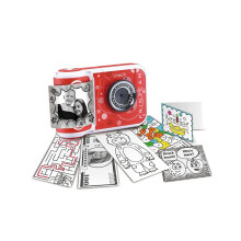 VTech KidiZoom PrintCam (Red), Digital Instant Camera for Children with Built-In Printer, Video Recording, Special Effects, Fun Games & Comic Strip M