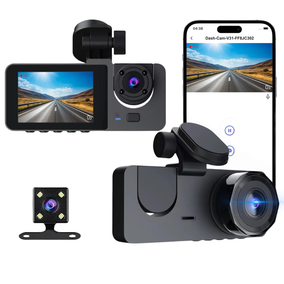 Dash Cam For Cars Front And Rear 1080P Full Hd 5Gh 35289241