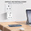 2-PACK UK to India Plug Adapter,SHUOMAO Grounded U 5