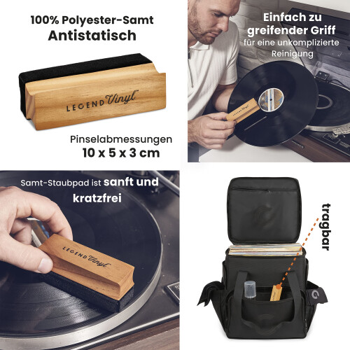 Legend Vinyl Velvet Anti-Static Cleaning Brush wit 1
