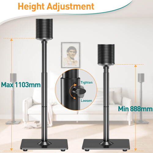 ELIVED Speaker Stands Pair for Sonos ERA100, Sonos 2