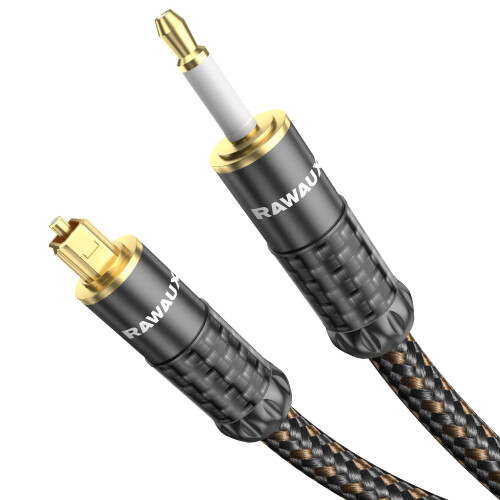 RAWAUX Digital Optical Cable 3m 24K Gold Plated To
