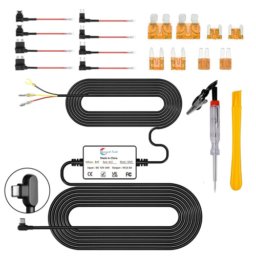 Diamond Lark Dash Cam Hardwire Kit, Converts 12V-2