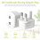 Electric toothbrush adapter plug UK | 2 Pin To 3 P 3