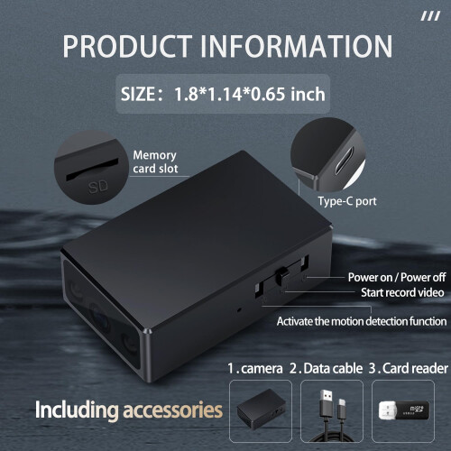 Hidden mini camera-security spy surveillance camer 1