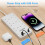 AICODE 6 Way Extension Lead with 4 USB Slots(1 USB 3