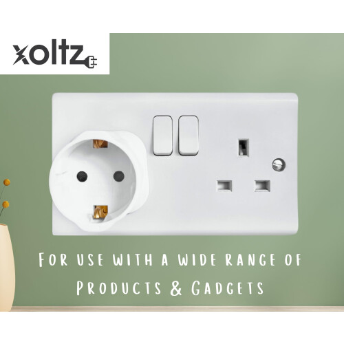 Xoltz European to UK Plug Adaptor Single Pack EU E 2