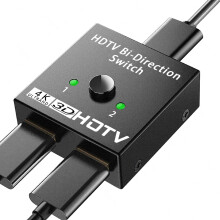 Avigers HDMI Switch 2 In 1 Out, 4K@60Hz, (ONLY 1 M