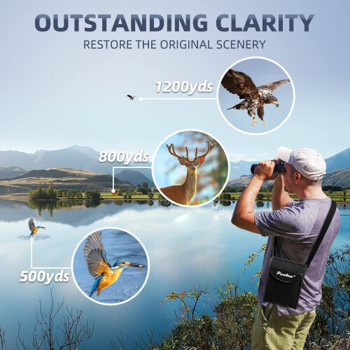 Pankoo HD 12x60 Monocular Telescope High Powered w 2